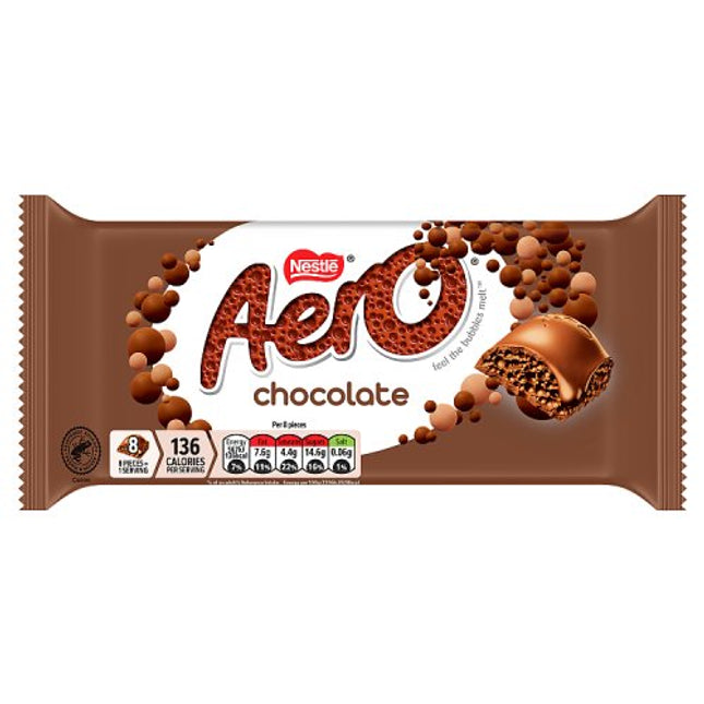 Aero Milk Chocolate Block Bar 90g
