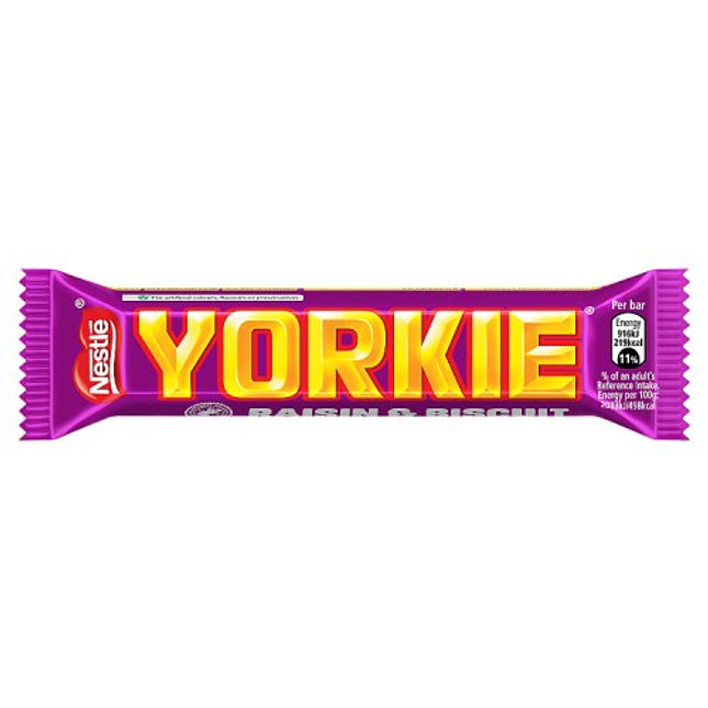 Yorkie Raisin & Biscuit Milk Chocolate Bar 44g