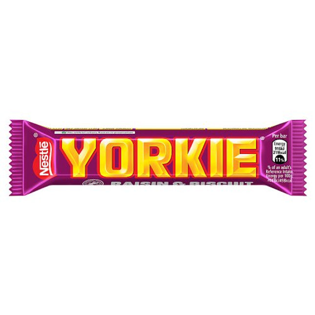 Yorkie Raisin & Biscuit Milk Chocolate Bar 44g
