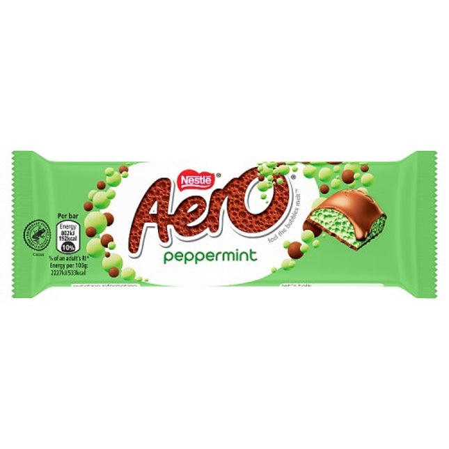 Aero Bubbly Peppermint Chocolate Bar 36g