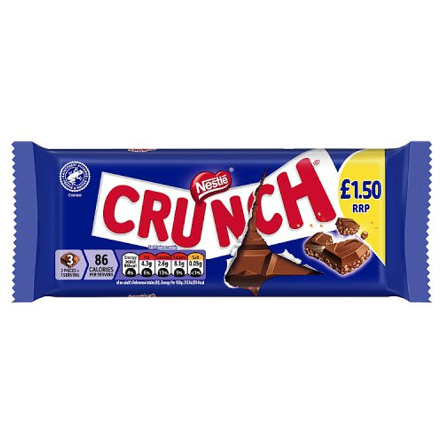 WIGIG Nestle Crunch Bar Milk Chocolate 100g £1.50