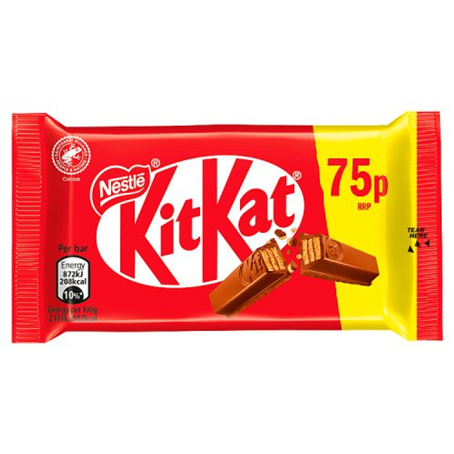 Kit Kat 4 Finger Milk 41.5g 75p
