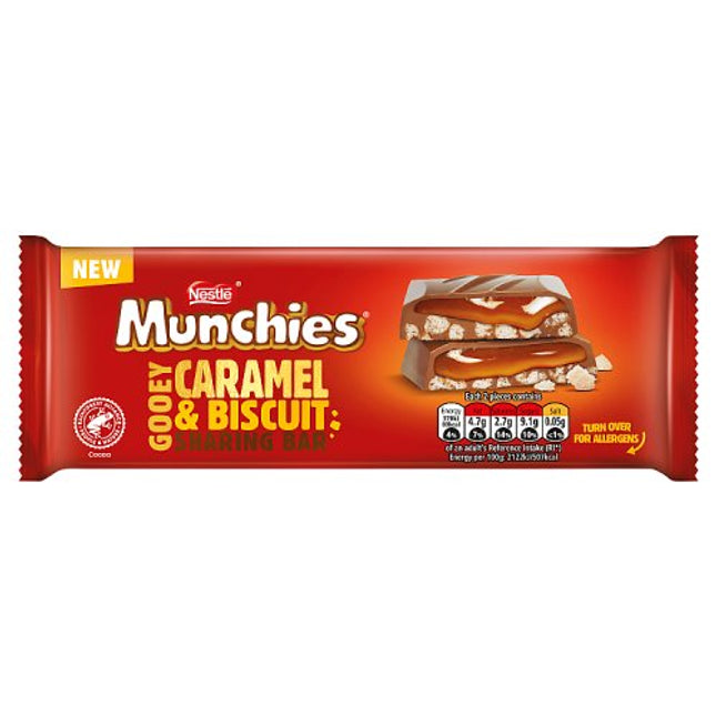 Munchies Caramel Biscuit Block 87g