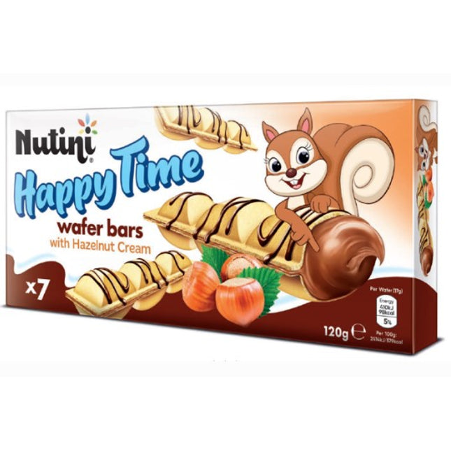 Nutini Happy Times Bars 7 Pk 20g