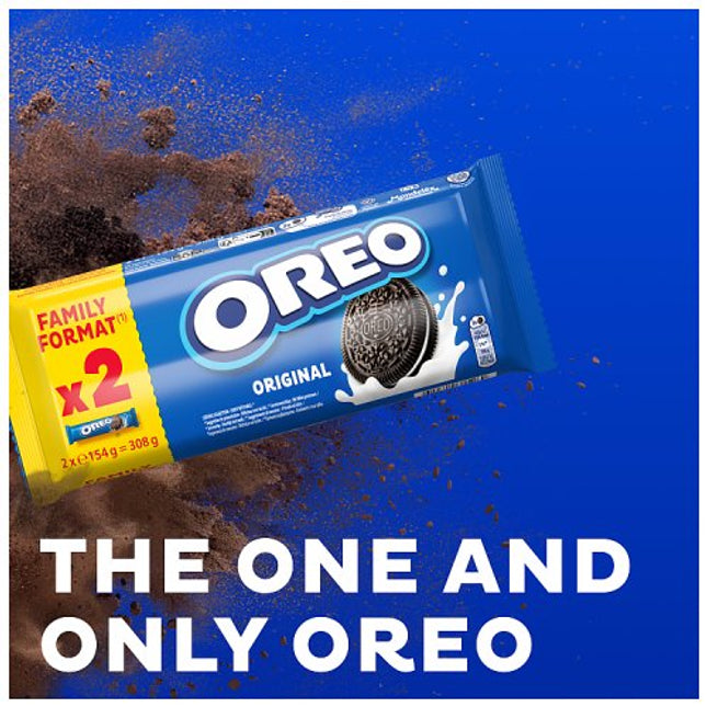 Oreo Original Vanilla Sandwich Biscuits Twin Pack 154g x 2