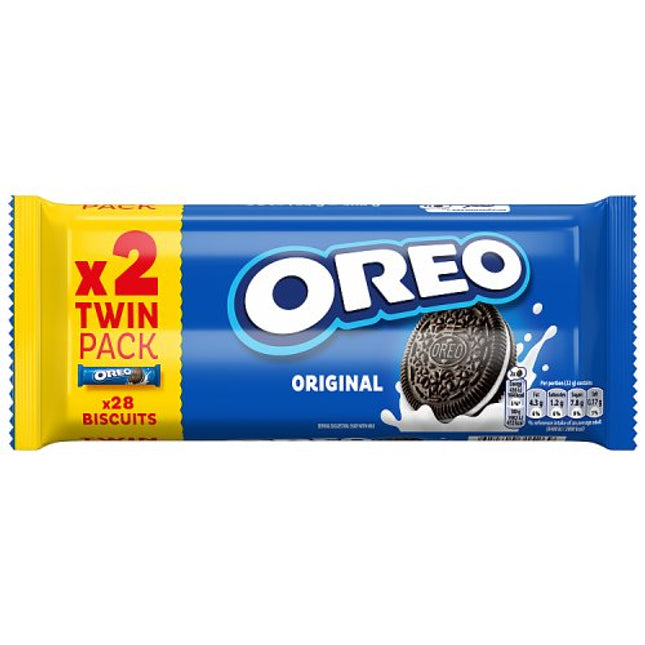 Oreo Original Vanilla Sandwich Biscuits Twin Pack 154g x 2