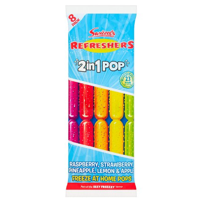 Refresher 2 in 1 600ml Ice Pops 8 pack