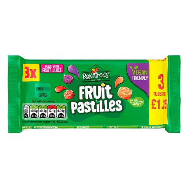 Rowntree Fruit Pastilles 3 Pack 41g £1.25