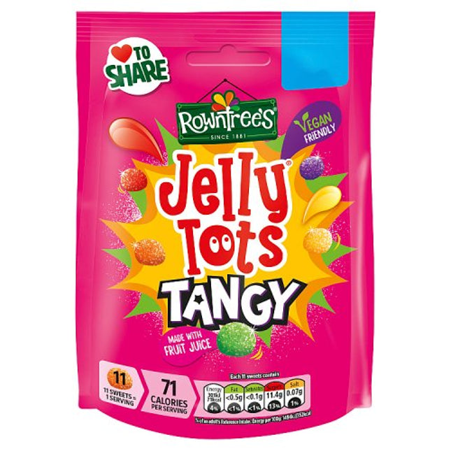 Rowntrees Jelly Tots Tropical Pouch 140g