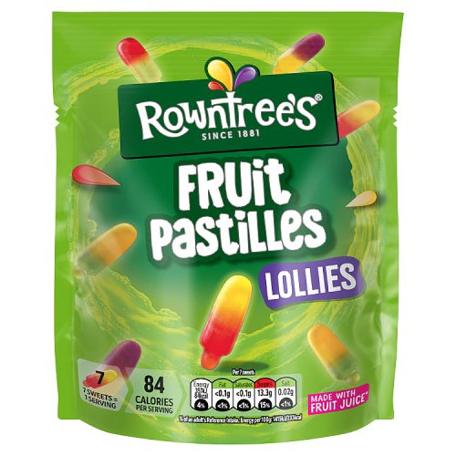 Rowntrees Fruit Pastilles Lollies Pouch 130g