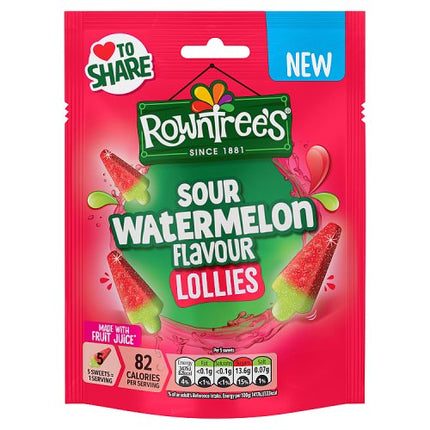 Rowntrees Watermelon Lollies Pouch 130g