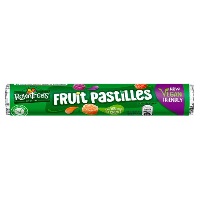 Rowntrees Fruit Pastille Vegan Tube 48g
