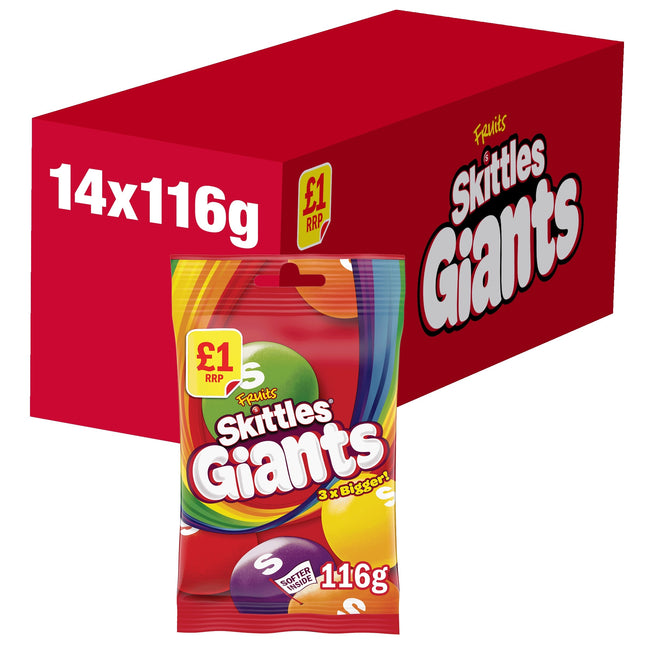 Skittles Giant Fruit Treat Bag 116g £1