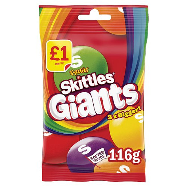Skittles Giant Fruit Treat Bag 116g £1