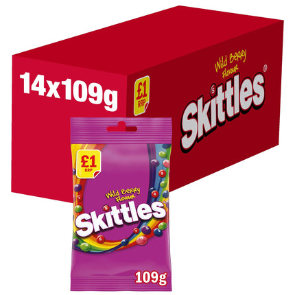 Skittles Wild Berry Treat Bag 109g £1.00