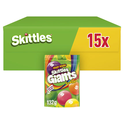 Skittles Sours Giants Pouch Bag 132g