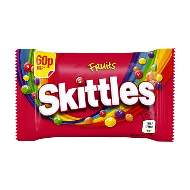 Skittles Fruits Sweets Bag 45g 60p