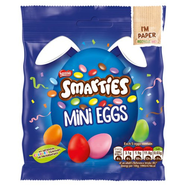 Smarties Mini Eggs Pouch 80g