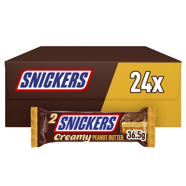 Snickers Creamy Peanut Butter Milk Chocolate Duo Bar 36.5g