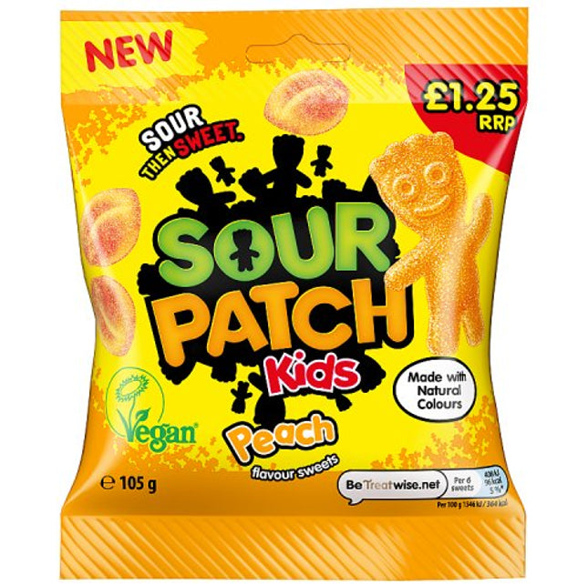 Sour Patch Kids Peach 105g PMP £1.25