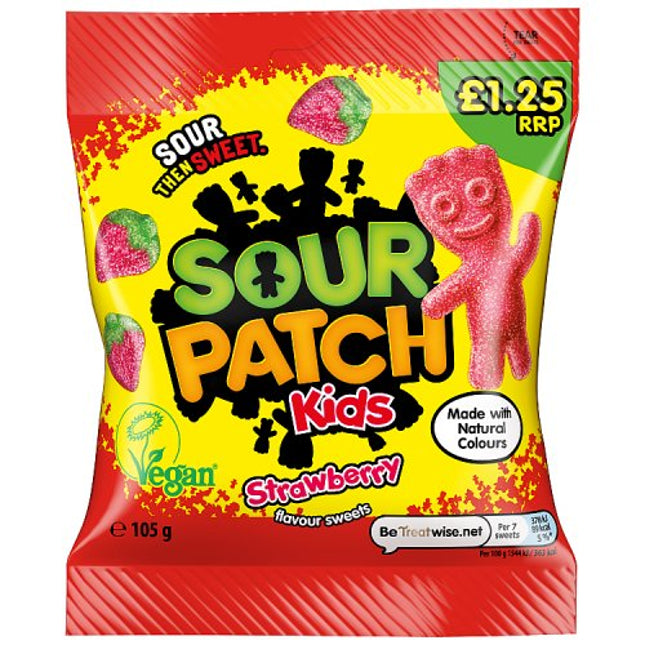 Sour Patch Kids Strawberry105g PMP £1.25