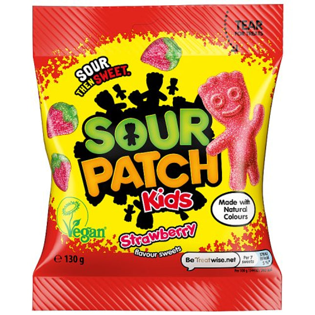 Sour Patch Kids Strawberry Flavour Sweets Bag 130g