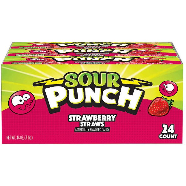 Sour Punch Strawberry Straws 57g