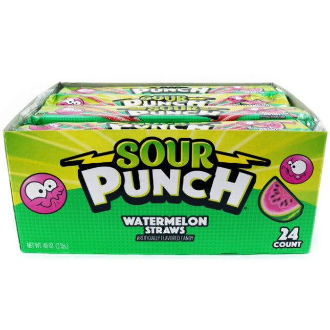 Sour Punch Watermelon Straws 57g