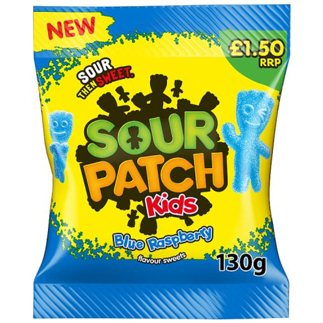 Sour Patch Kids Blue Raspberry Sweet Bag PMP £1.50 130g