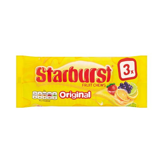 Starburst Original Fruit Chews Sweets 3 Pack 135g