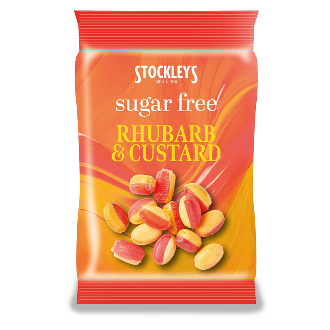 Stockleys Sugar Free Rhubarb & Custard 70g