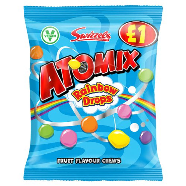 Swizzels Atomix Rainbow Drops 100g PM £1