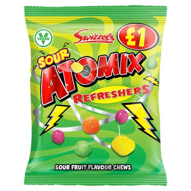 Swizzels Atomix Refreshers Sour Fruit 100g PM £1
