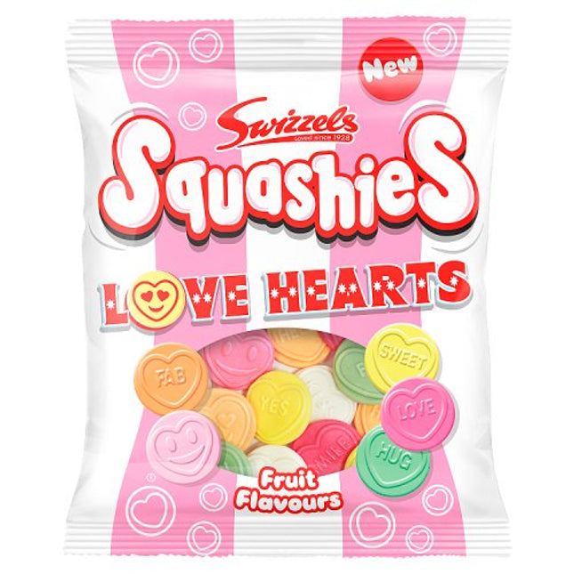 Squashies Love Hearts 120g