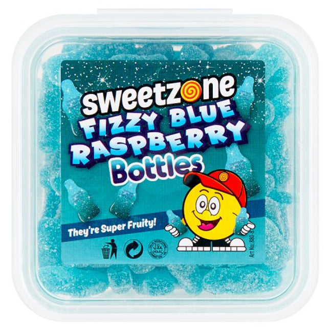 SweetZone Fizzy Blue Raspberry Bottles 170g