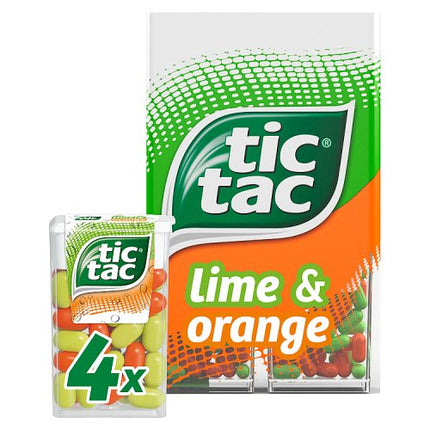 Tic Tac Lime & Orange 4 Pack 72g