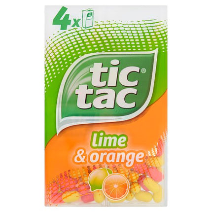Tic Tac Lime & Orange 4 Pack 72g