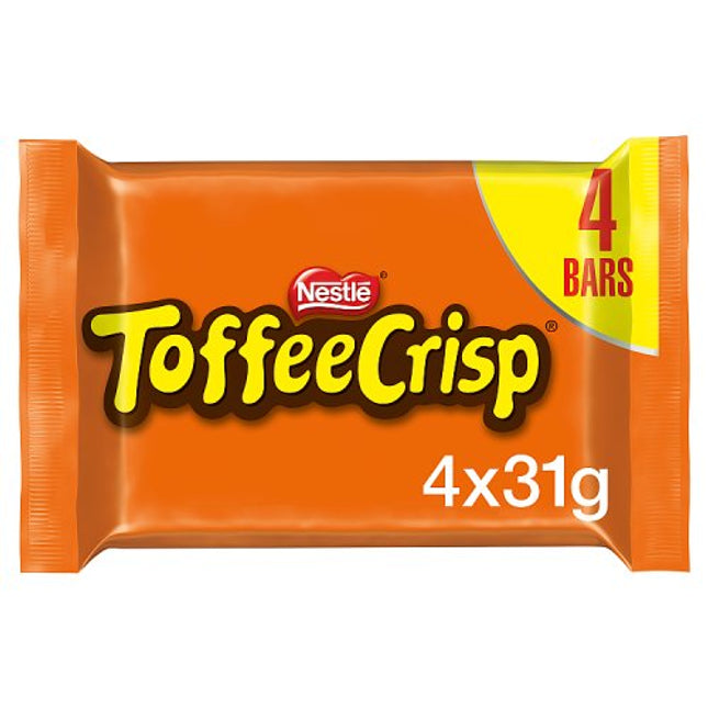 Toffee Crisp Chocolate Bar 4 Pack 124g