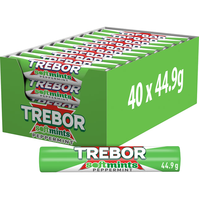 Trebor Softmints Peppermint Mints Roll 44.9g