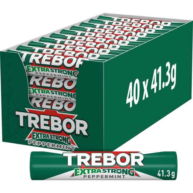 Trebor Extra Strong Peppermint Mints Roll 41.3g