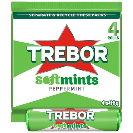 Trebor Softmints Peppermint 4 Rolls