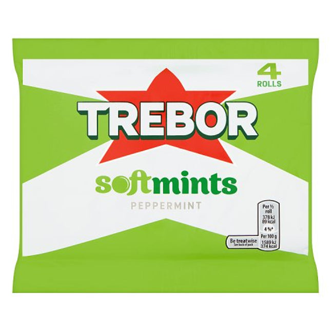 Trebor Softmints Peppermint 4 Rolls
