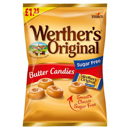 Werthers Original Sugar Free Butter Candies Bag 110g £1.25