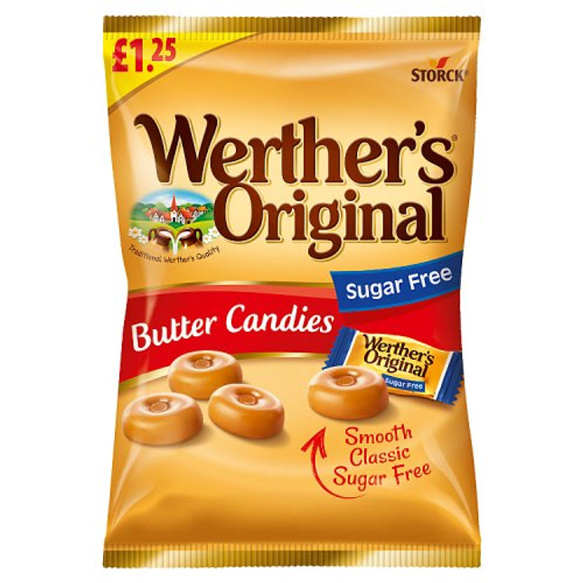 Werthers Original Sugar Free Butter Candies Bag 110g £1.25