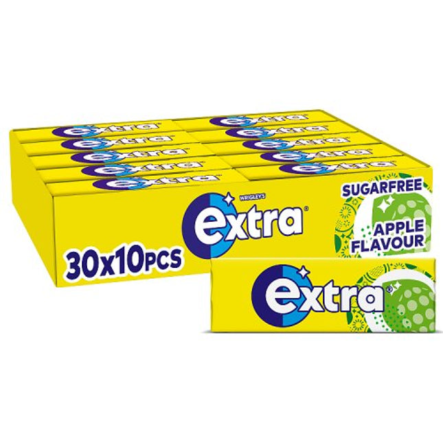 Wrigley Extra Apple Sugarfree Chewing Gum 10 Pieces