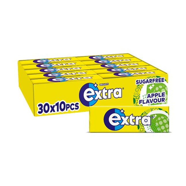 Wrigley Extra Apple Sugarfree Chewing Gum 10 Pieces