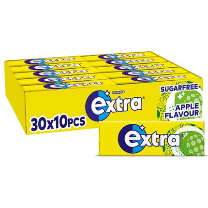 Wrigley Extra Apple Sugarfree Chewing Gum 10 Pieces