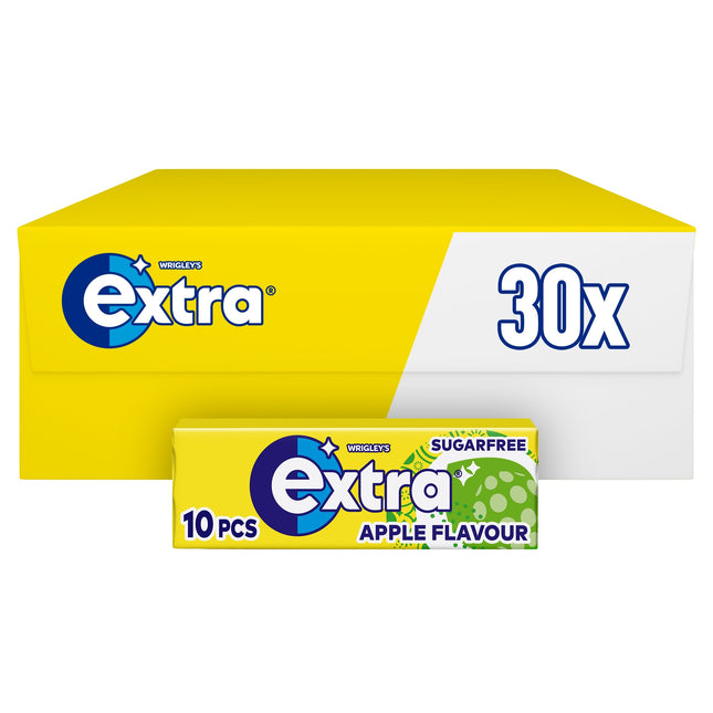 Wrigley Extra Apple Sugarfree Chewing Gum 10 Pieces