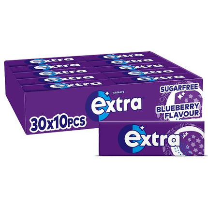 Wrigley Extra Blueberry Sugarfree Chewing Gum 10 Pieces