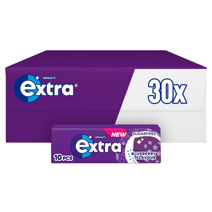 Wrigley Extra Blueberry Sugarfree Chewing Gum 10 Pieces